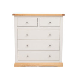 Cabinet Bits Trevi 5 Drawer Chest Of Drawers Chrome Knob - thumbnail 1