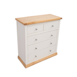 Cabinet Bits Trevi 5 Drawer Chest Of Drawers Chrome Knob - thumbnail 3