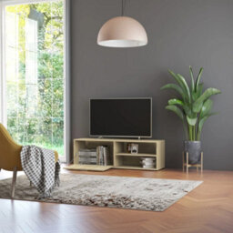 Berkfield Tv Cabinet Sonoma Oak 120X34X37 Cm Engineered Wood - thumbnail 4