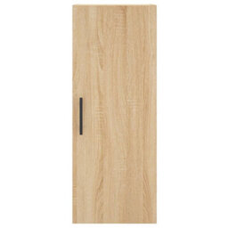 Berkfield Highboard Sonoma Oak 34.5X34X180 Cm Engineered Wood - thumbnail 8