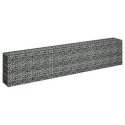 Berkfield Gabion Raised Bed Galvanised Steel 270X30X60 Cm - thumbnail 3
