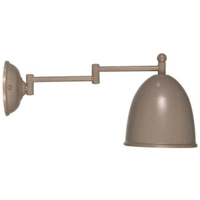 Luminosa Lighting Luminosa Pharmacy Dome Wall Light Pale Taupe