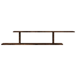 Vidaxl Wall-Mounted Tv Shelf Smoked Oak 125X18X23 Cm Engineered Wood - thumbnail 5
