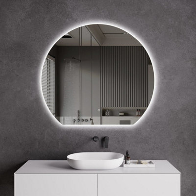 Fino Stone La Roca Full Moon Heated Anti-Fog Led Bathroom Mirror 120Cm - image 1