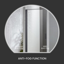 Fino Stone La Roca Full Moon Heated Anti-Fog Led Bathroom Mirror 120Cm - thumbnail 3
