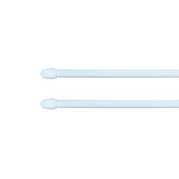 Matt White Extendable Cap Café Rod Set, (L)1000mm-1500mm (Dia)9mm - thumbnail 3