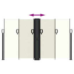 Walplus Retractable Side Awning Garden Sun Shade Canopy Gazebo For Back Door, Porch, Patio Cream 140X1000 Cm - thumbnail 5