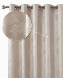 Emma Barclay Blossom Lined Eyelet Curtains, Cream - 66 X 72 Inch Pair