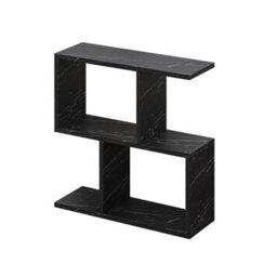 Decortie Homemania Modern Side End Coffee Table Multipurpose Gloss Black Marble Effect Living Room H 60Cm - thumbnail 2