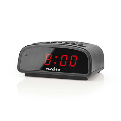 Nedis Lcd Digital Desk Alarm Clock, Snooze Function, Mains Powered - image 1