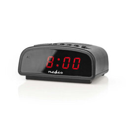 Nedis Lcd Digital Desk Alarm Clock, Snooze Function, Mains Powered - thumbnail 1
