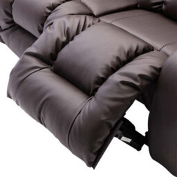 More4Homes Caesar Manual Recliner Bonded Leather 1+3 Seater Sofa Set (Brown) - thumbnail 6