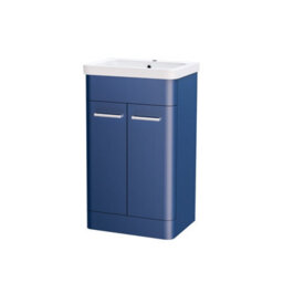 Nes Home 500mm Freestanding Vanity Unit Cabinet And Wash Basin Royal Blue - thumbnail 6