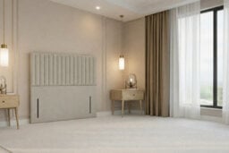 "Nexus Amalfi Plush Divan, Cream, 54"" Headboard, 2 Drawers Foot-End, Open Coil Mattress, Double" - thumbnail 8