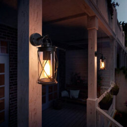 Long Life Lamps Company Outdoor Wall Lantern Black Stainless Steel Vintage Garden Lamp Ip44 Zlc014 - thumbnail 8