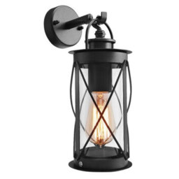 Long Life Lamps Company Outdoor Wall Lantern Black Stainless Steel Vintage Garden Lamp Ip44 Zlc014