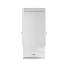 Fwstyle Chilton 2 Door Wardrobe With 2 Drawers White Gloss Scratch Resistant (H) 180 (W) 80 (D) 50Cm - thumbnail 7