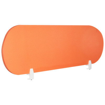 Beliani Desk Screen Sparky Orange - image 1