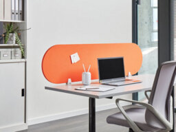 Beliani  Desk Screen Sparky Orange - thumbnail 2