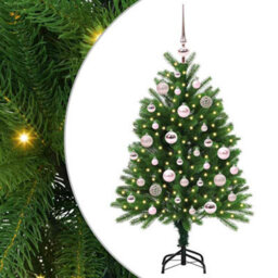 Vidaxl Christmas Tree With 150 Leds With Stand Green 120 Cm Pe - thumbnail 2