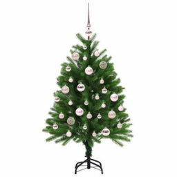 Vidaxl Christmas Tree With 150 Leds With Stand Green 120 Cm Pe - thumbnail 5