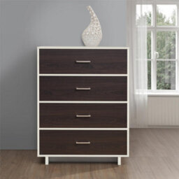 Dorel Home Colebrook 4 Drawer Dresser Vintage White Espresso - thumbnail 5