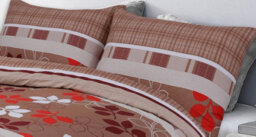 Homes & Linen Tarka Printed Microfiber 4 Piece Bedding Set Duvet Cover Fitted Sheet And Pillowcases - thumbnail 2