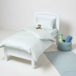 Homescapes Blue Cotton Stripe Kids Pillowcases 40 X 60 Cm 330 Thread Count, 2 Pack - thumbnail 4