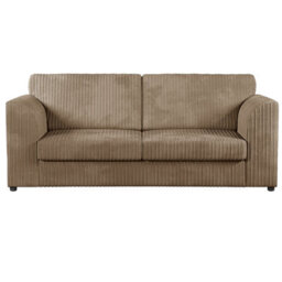 Furnishings For Less UK Luxor Jumbo Cord 3 + 1 + 1 Fabric 3 Piece Sofa Suite - Fullback Coffee - thumbnail 3