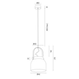 Luminosa Lighting Luminosa Logan 12Cm Dome Pendant Ceiling Light Green - thumbnail 4