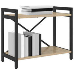 Berkfield Modern Bookcase Sonoma Oak 60 X 30 X 48.5 Cm Engineered Wood - thumbnail 3