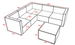 Furniture One Rattan Effect Mix Brown Rattan 5 Seat Corner Sofa Set No Assembly & Aluminium Frame - thumbnail 3