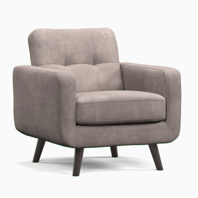 Furnishings For Less UK Kendal Fixed Back Antelope Boxed Arm Single Seater Armchair - image 1