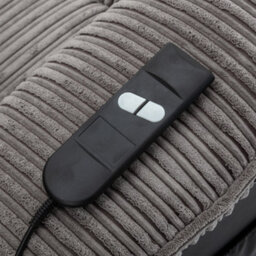 More4Homes Postana Single Motor Rise Recliner 2 Seater Jumbo Cord Drinks Console Mobility Sofa (Grey) - thumbnail 6