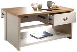 Gfw Lancaster 2 Drawer Coffee Table Cream - thumbnail 4