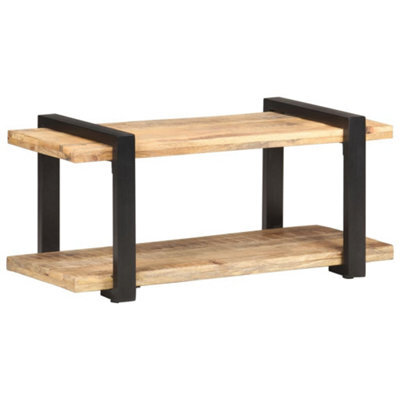 Berkfield Tv Cabinet 90X40X40 Cm Rough Mango Wood - image 1