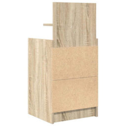 Berkfield Bedside Cabinets With 2 Drawers 2 Pcs Sonoma Oak 38X34X80 Cm - thumbnail 9