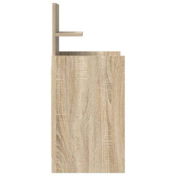 Berkfield Bedside Cabinets With 2 Drawers 2 Pcs Sonoma Oak 38X34X80 Cm - thumbnail 8