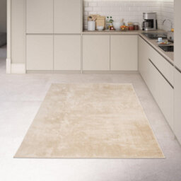 Homeart Soft Area Rugs, Anti-Slip, Machine Washable Fluffy Carpet For Living Room Bedroom Kitchen, Beige, 80X150 Cm - thumbnail 7