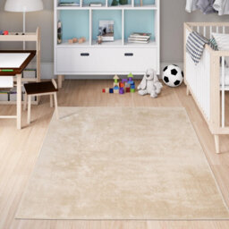 Homeart Soft Area Rugs, Anti-Slip, Machine Washable Fluffy Carpet For Living Room Bedroom Kitchen, Beige, 80X150 Cm - thumbnail 6