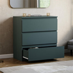 Green  Designs Denver 3 Drawer Chest Of Drawers Storage - thumbnail 2