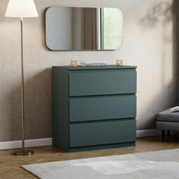 Green  Designs Denver 3 Drawer Chest Of Drawers Storage - thumbnail 3