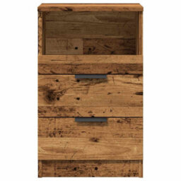 Walplus Bedside Cabinets 2 Pcs Old Wood 40X36X65 Cm Engineered Wood - thumbnail 5