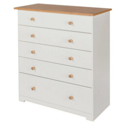 5 Drawer Chest Home Bedroom Furniture Chest Of Drawers - thumbnail 4