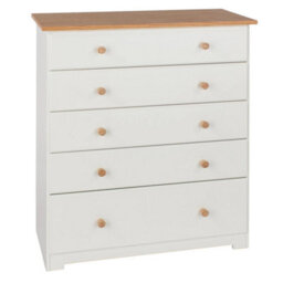 5 Drawer Chest Home Bedroom Furniture Chest Of Drawers - thumbnail 1