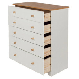 5 Drawer Chest Home Bedroom Furniture Chest Of Drawers - thumbnail 5