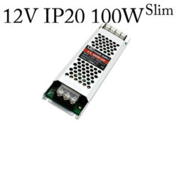 Dc 12V Led Driver 100W 8.3A Ultra-Thin Power Supply, Slim 240V Lighting Transformer For Led Strip, Cctv, Cabinet, Low Voltage Use. - thumbnail 1
