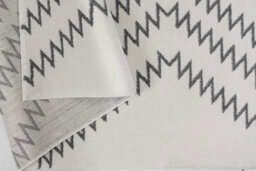 Stratus Interiors Riley Large Zig Zag Living Room Rug 200 X 290Cm - Cream / Grey - Large - thumbnail 5