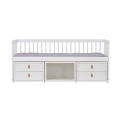 Nöa & Nani Noa & Nani Midsleeper Day Bed With Underbed Storage Drawers In White Lottie - thumbnail 1