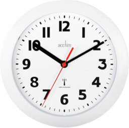 Acctim - Parona 23Cm Radio Controlled Analogue Wall Clock - White